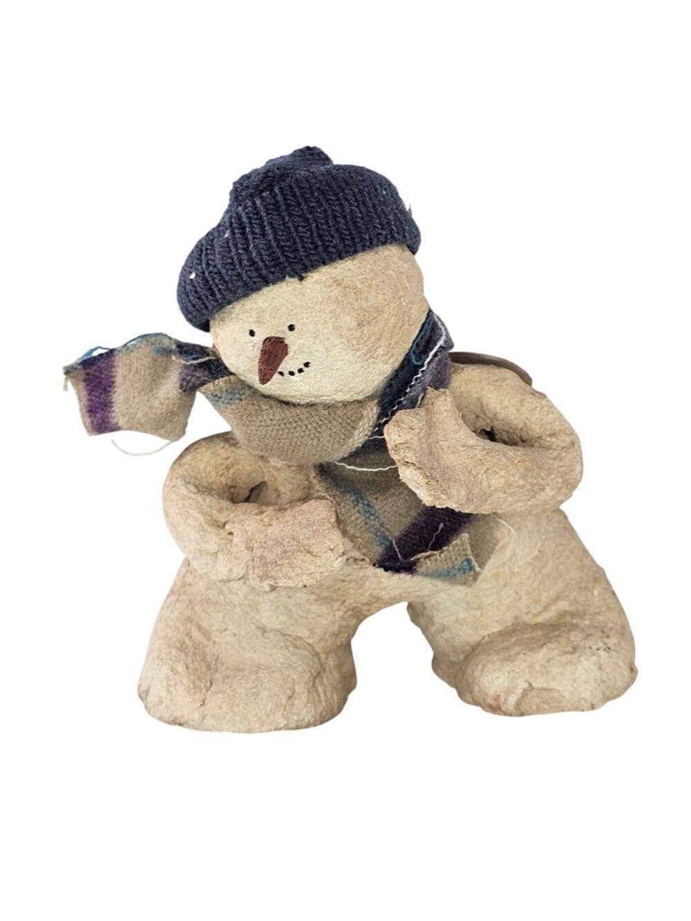 Cozy 1998 Limited Edition Snowman Figurine Hat Scarf 310/1500 Folk Art Primitive